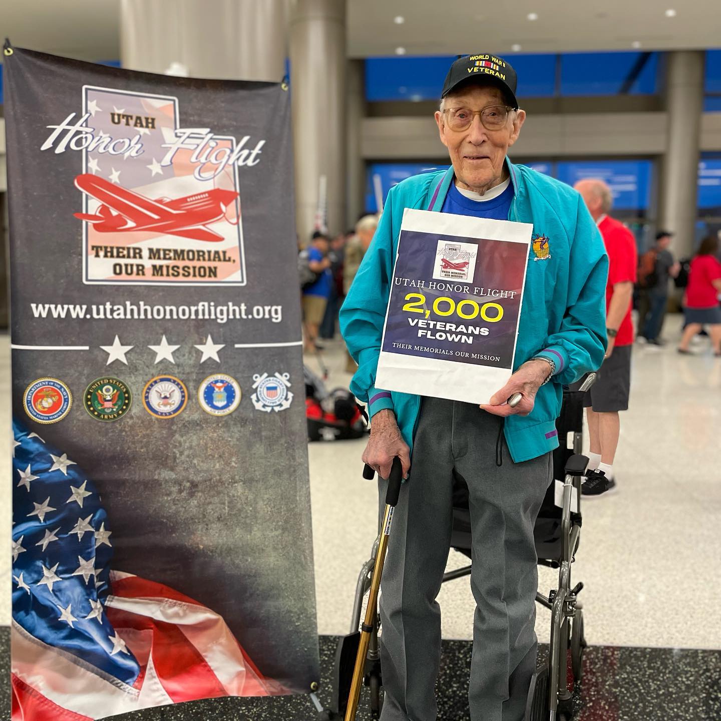 Over 2000 Veterans Flown with Utah Honor Flight